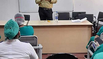 Glimpse from a Talk on Handling stress in Covid pandemic taken for staff of PMMM Shatabdi hospital, Govandi east.